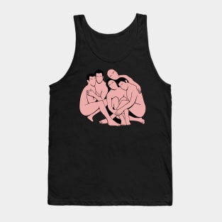 Five Male Models Tank Top